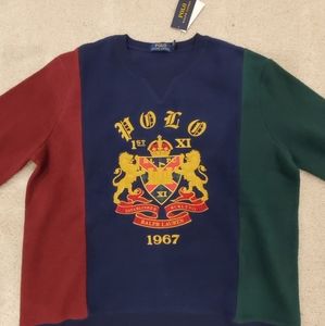 Polo Ralph Lauren Royal Crest Mens Sweatshirt L